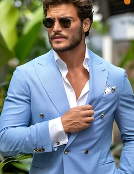 Blue Double Blazer